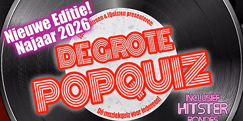 De Grote PopQuiz van Hoorn – Najaar 2026 Editie — Uitgaan in Hoorn