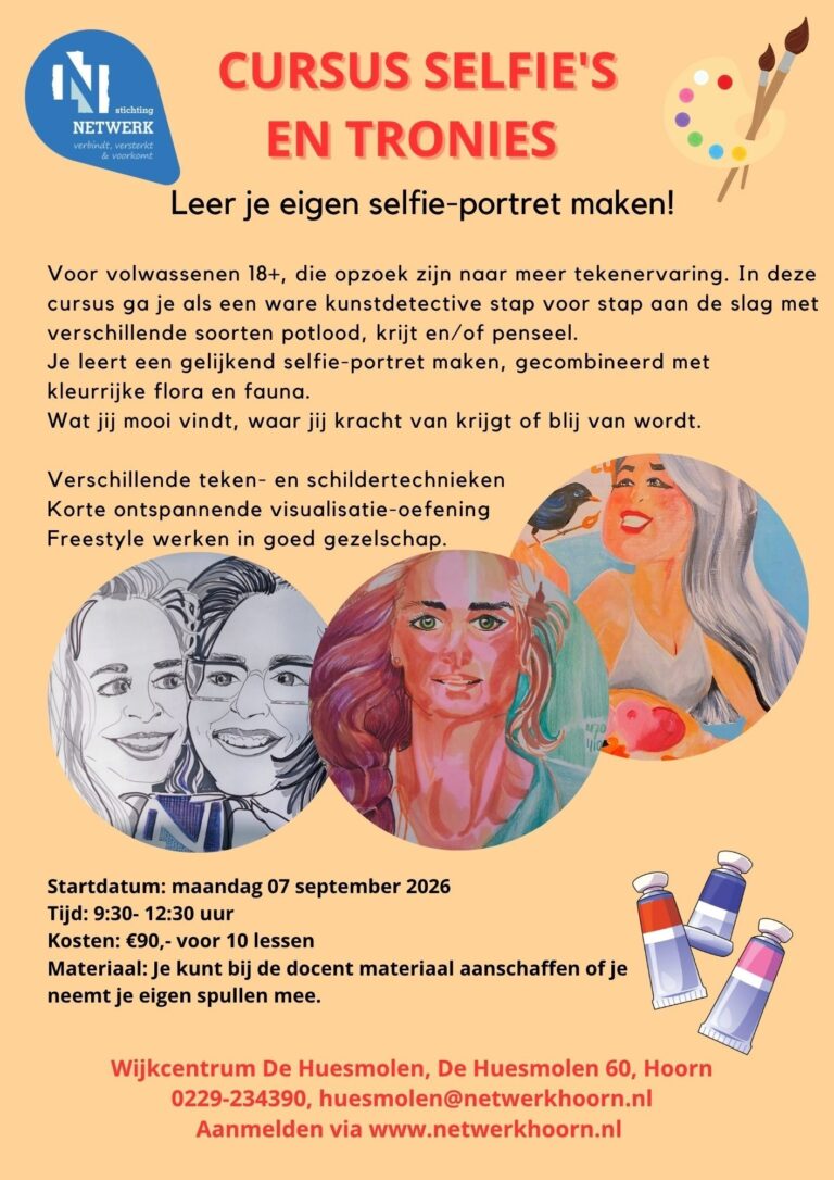 Cursus tekenen en schilderen — lezing in Hoorn